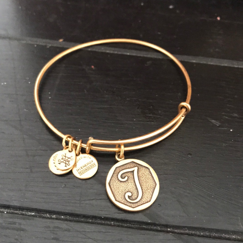 Alex and Ani “T” charm bracelet